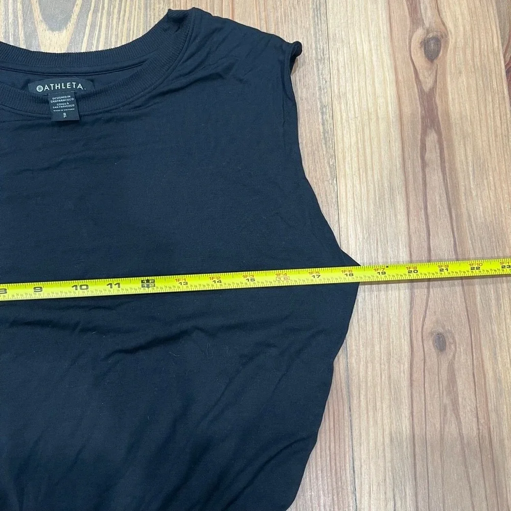 Athleta Santorini Cinch Dress‎ Black Small Pre-loved, 0007 B1 - Picture 9 of 15
